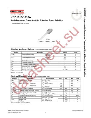KSD1616LPWD datasheet  